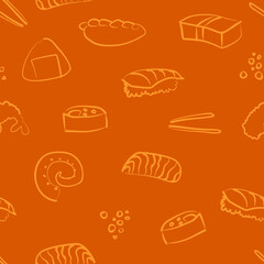 bunch of sushi pattern