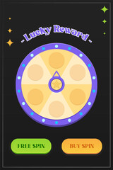 daily spin wheel for 2d games Vector illustration, Realistic 3d spinning fortune wheel, lucky roulette vector illustration, lucky roulette vector illustration