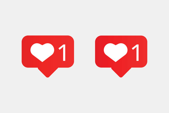 Instagram like notification vector design
