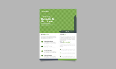 Corporate business flyer template.Vector design environment.