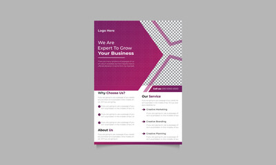 Corporate business flyer template design in a4 size with a colorful business proposal, advertisements, promotion, and so many others. 