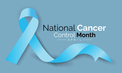 Web National Cancer Control Month .observed in April every year.   Poster  , banner design template