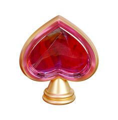 Playing card suit symbol 3d rendering illustration