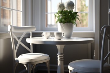Cafe interior, Generative AI