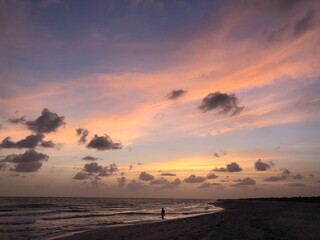 Fototapeta na wymiar Sanibel Island Beach Sunset 