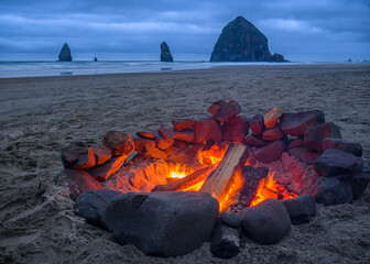 Campfire On The Beach