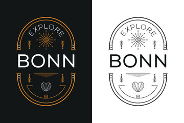 Bonn City Design, Vector illustration.