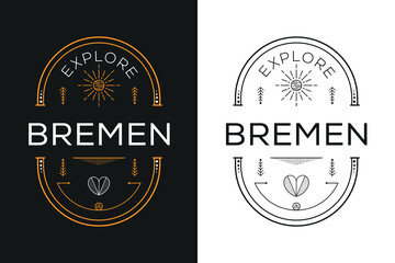 Bremen City Design, Vector illustration.