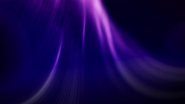 Slow motion purple object pouring down into surface, dark backgroud