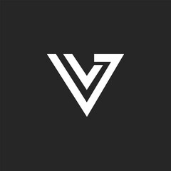 modern VV logo designs