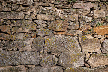 Old stone rural wall detail