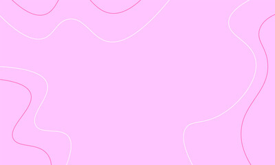 Pink background with wavy lines. Abstract backdrop