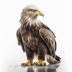 Obraz premium Eagle isolated on white background. generative AI