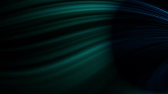 Green and turquoise blue straight line strands blinking on a dark backgroud