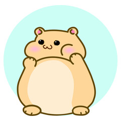 Obraz na płótnie Canvas hamster animal cute vector