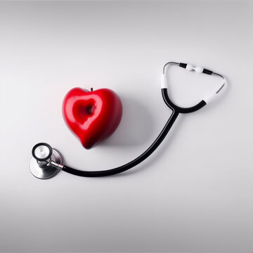 Stethoscope with heart