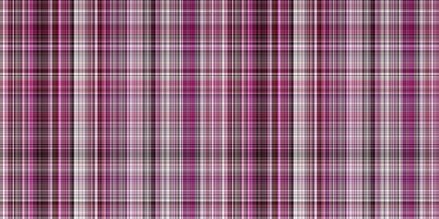 Viva magenta tartan seamless border. Gingham plaid kitchen cloth in color of the year 2023. Gingham trim. 
