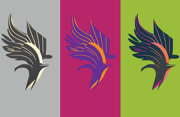 colorful phonenix logo with different colours