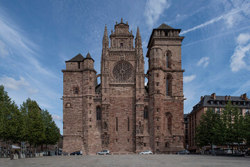 Cathedral of the city of Rodez in the south of France