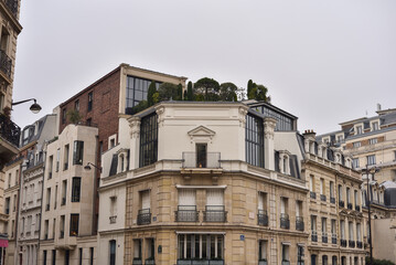Fototapeta na wymiar Apartment Buildings in 17th Arrondissement, Paris, France
