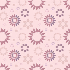 Fototapeta na wymiar Seamless floral pattern