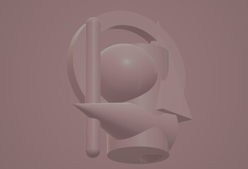 colorful geometric figures, illustration