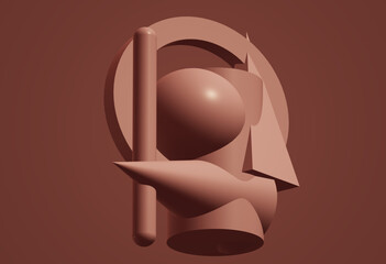 colorful geometric figures, illustration