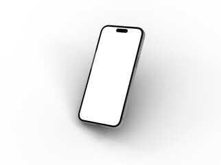 smartphone  With Blank Screen in 3d