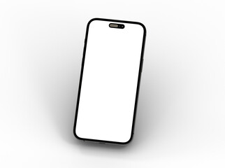 smartphone  With Blank Screen in 3d