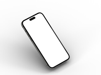 smartphone  With Blank Screen in 3d