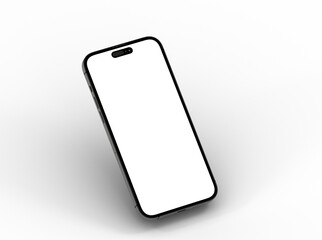 smartphone  With Blank Screen in 3d