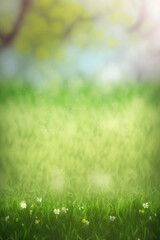 Fototapeta na wymiar Spring nature bright background texture with empty copy space for text - Spring Backgrounds Series - Spring Background Concept Wallpaper created with Generative AI technology