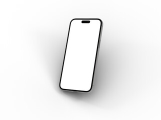 smartphone  With Blank Screen in 3d
