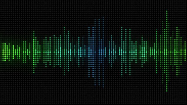 Audio Wave Spectrum Dots Colorful EQ Equalizer Loop