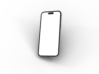 smartphone  With Blank Screen in 3d