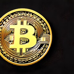 Fototapeta premium Bitcoin money - IA generativa