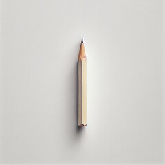 A minimalistic illustration of a single pencil generative AI