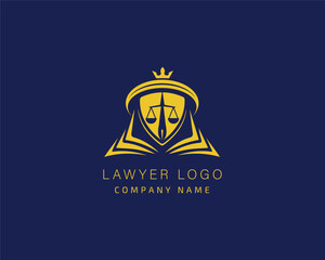 lawyer and court logo design