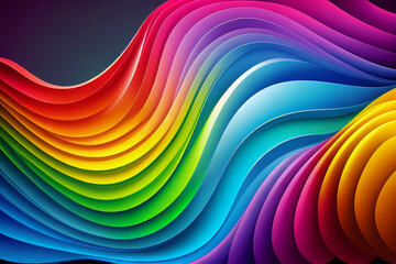 colorful gradient rainbow colors background. Generative AI