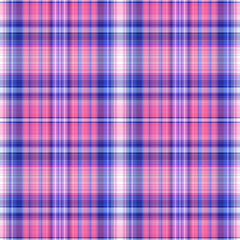 Nautical gingham in coastal beach house check fabric tile. Seamless red blue white sailor flannel textile tartan repeat swatch.