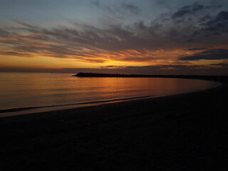 Obraz premium sunset on the beach