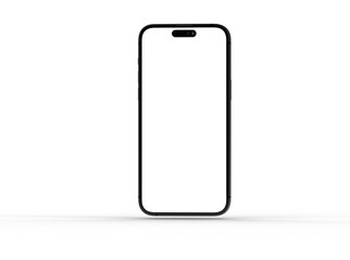 Mockup - Smartphone frame less blank screen. Mockup generic device. 3d