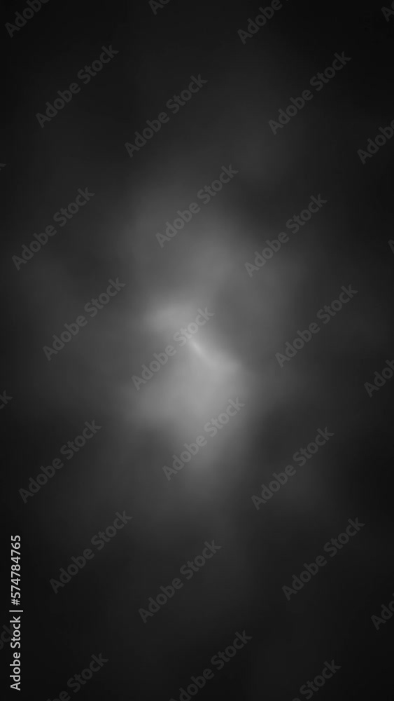 Poster abstract dark smoke cloud loop motion vertical background.