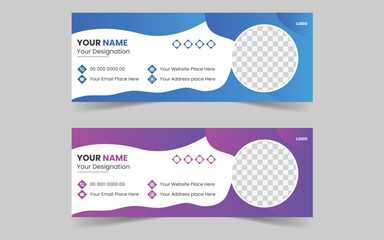 The Best Corporate Email Signature Design Template. For art Email Signature template design, list, and front page.Business brochure flyer design layout template with background, vector eps10,