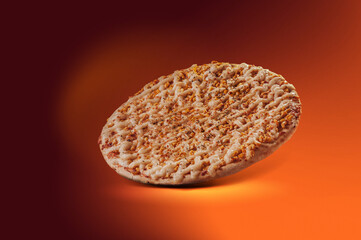 Brazilian pizza with tomato sauce, mozzarella, corn, catupiry and oregano (Pizza de milho especial) - Isolated.