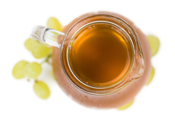 Grape Juice on transparent background (close-up shot)