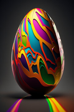 Exquisite 3D Easter Egg that Resembles a Faberge Masterpiece - Generative Ai