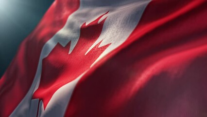 Beautiful waving Canada flag background. Patriotic Canada background	
