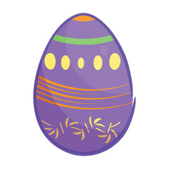 Isolated colored easter egg icon Vector