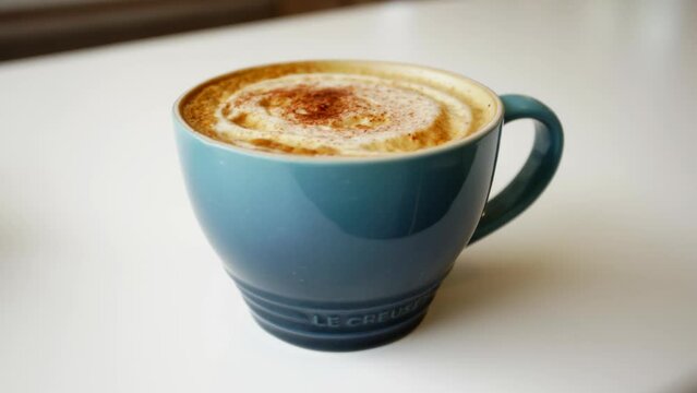 Enjoying a Chai Latte Shot